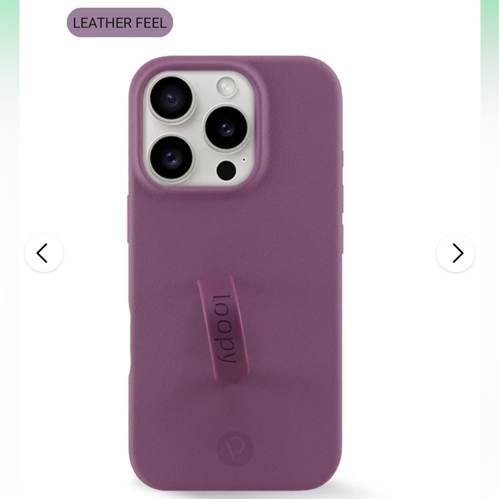 Loopy leather feel case iPhone 14, 13, and 16e (6.1” screen)